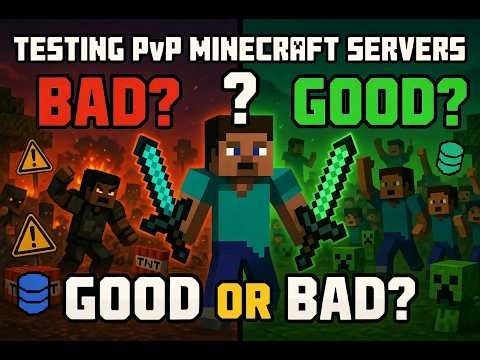Testing out some PvP Minecraft servers: Good or bad
