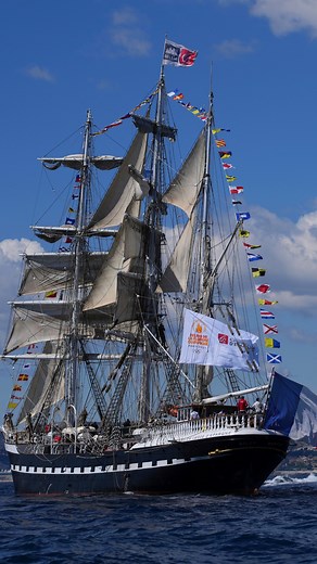 A ship carrying the Olympic torch has arrived in France. The torch was lit in Greece last month before making its way toward Paris. It left Athens aboard a ship named Belem, which was first used in 1896, and spent twelve days at sea. | AP