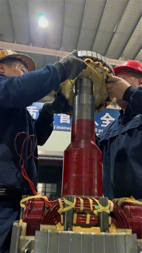 The rotor manufacturing site of brushless alternator #generator