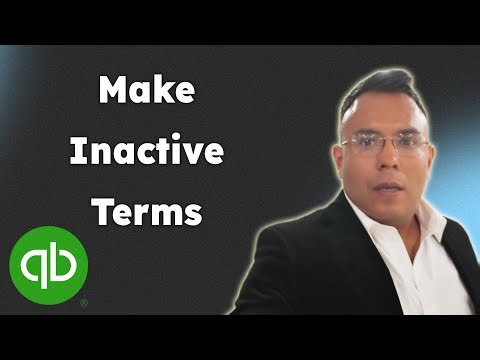 Make inactive terms quickbooks 2025