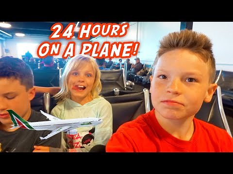 24 hours on a Plane! Ninja Kidz are going to Africa!