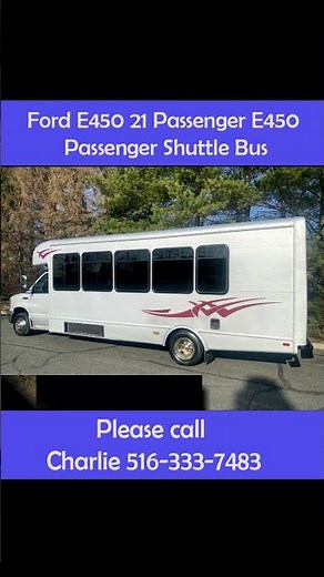 Luxury Ford 21 Passenger E450 Passenger Shuttle Bus