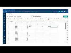 Fórmulas básicas en Smartsheet
