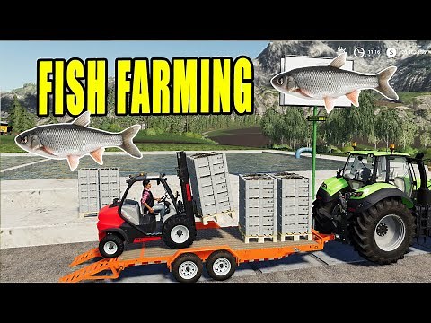 Farming Simulator 19: FISH FARMING !! Fresh Fish Sale Started!!