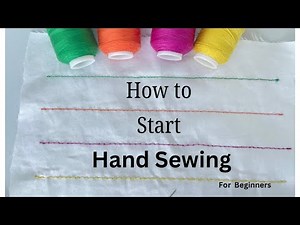 HAND SEWING | Learn to Hand Sew: How to Sew by Hand for Beginners | Sewing Tutorial