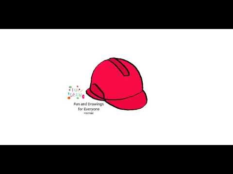 How to draw a safety helmet 👷