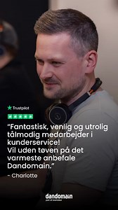 Mere end 1.800 har anmeldt os på Trustpilot ⭐ – og vi scorer højt på både service og support. Skal vi også hjælpe din virksomhed med at komme online? | Dandomain