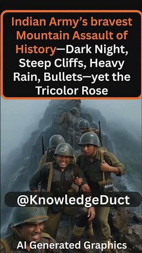 Indian Army’s Bravest mountain Assault—Dark Night Steep Cliffs Rain Bullets Yet The Tricolor Rose