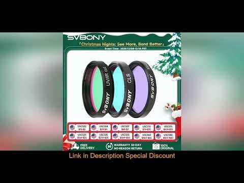 Svbony Professional Astronomy Filter 1.25'' MOON / UV-IR/CLS Filter for Astronomy Telescope Eyepie