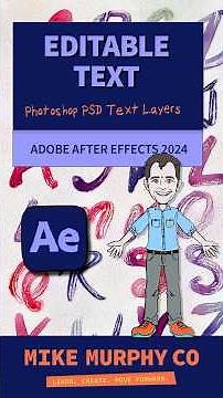 How To Edit Photoshop Text Layers in After Effects