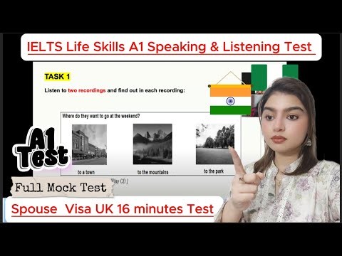 IELTS A1 Life Skills Speaking & Listening Test |Important Questions with Answers | 2025 Latest