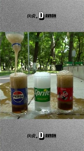 Coca-Cola, Sprite, Pepsi: Which One Produces More Foam? #experiment