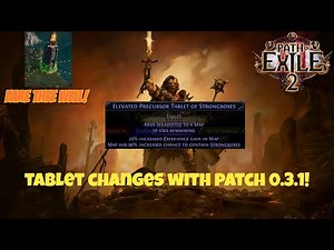 [PoE2] Changes to Tablets with Patch 0.3.1!