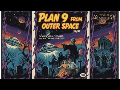 Plan 9 from Outer Space (1959) | Full Movie in HD |Ed Wood |Classic Sci-Fi Horror Film Public Domain
