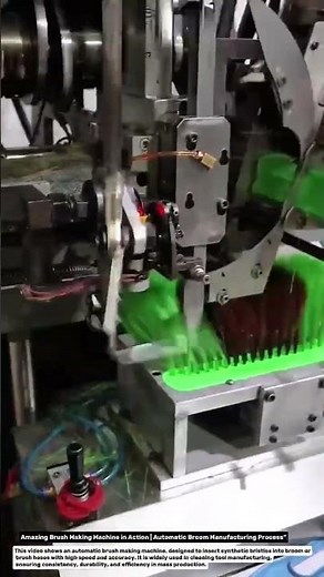 Amazing Brush Making Machine in Action | Automatic Broom Manufacturing Process.