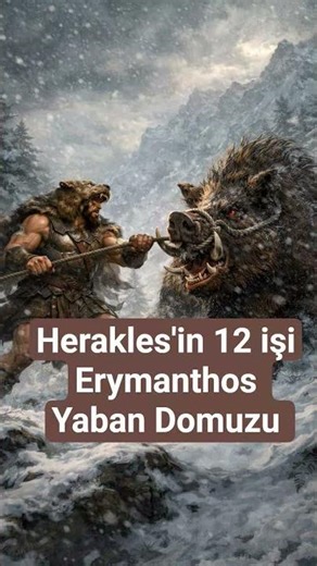 Herakles'in 12 işi | Part 4 Erymanthos Yaban Domuzu| Yunan Mitolojisi