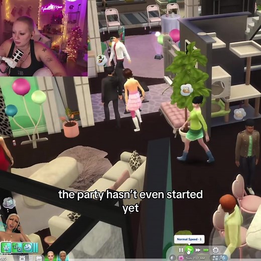 Funny Sims Streamer Moments: The Party Starts Soon