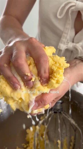 Desiree | homemade butter every week 🤍 #butter #homemade #fromscratch #baking #kitchenaid | Instagram