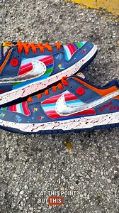 Created these Child’s Play Chucky-inspired Nike Dunk Low custom. These are full of details to represent the iconic 2foot tall slasher. I think it all comes together but yall let me know what yall think of them. #chucky #NikeDunkLow #customsneakers #ChildsPlay | JSB The Creator
