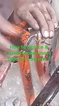 How to replace & install broken inner tube for a bicycle