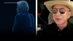 396K views · 59 reactions | Branson vs Bezos. 2 of the world's wealthiest individuals will attempt to fly into space just 9 days apart. Here's how their space trips compare: | Bloomberg Originals | Facebook