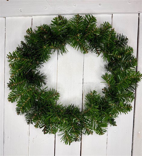 Pine Wreath Form on Wire Frame Artificial Faux Undecorated DIY Ready to Decorate - Etsy