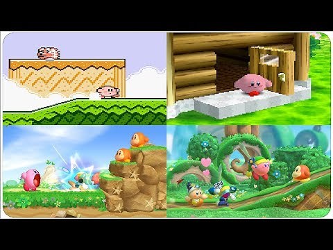 Evolution of First Levels in Kirby Games (1991 - 2018)
