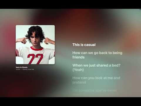 sombr - back to friends (Lyrics)