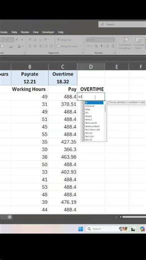 How to use if function in excel part-2. #excel #excelshortcuts #exceltips #exceltricks