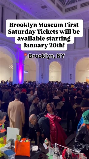 LEVELUP in NYC on Instagram: "👉🏾Follow @LEVELUPinNYC for NYC events & subscribe to weekly newsletter at link 🔗in bio! Go ahead and mark your calendar. Tickets for the February Black History month edition of First Saturdays will be available to the public starting on January 20th on the Brooklyn Museum website. Tickets are FREE, you just have to RSVP on their website for the free ticket. We share 100+ NYC events like this in our newsletter each week. Want to stay in the loop? 📌Comment ‘Newsle