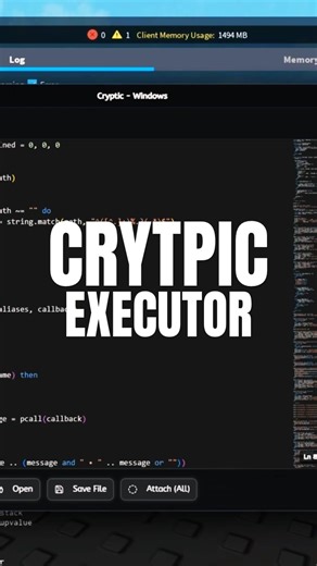 Best Roblox Executor | Cryptic - Showcase #roblox #robloxhacks #gaming