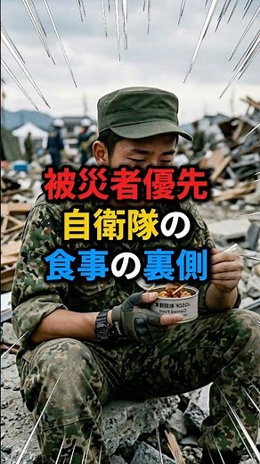 【自衛隊】被災地で「温かい食事」を絶対に口にしない自衛隊員の真実 #自衛隊 #感動する話 #災害派遣 #炊き出し