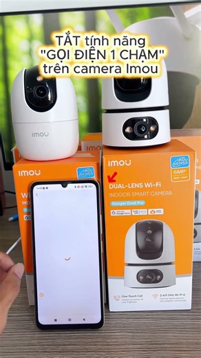 Instructions on disabling one-touch calling on Imou A32 Pro and S2XEP cameras.