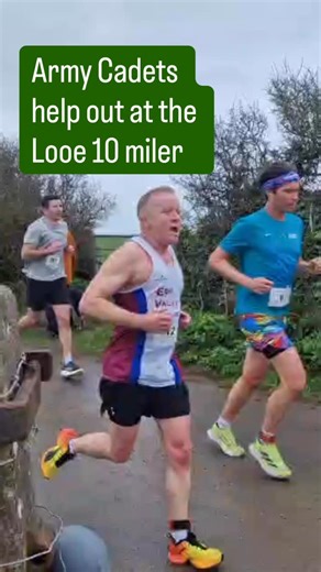 Army Cadets helped keep the runners hydrated today at the Looe 10 Miler run and give the medals as the runners finished. “I thought the cadets were incredible. They offered tons of support and encouragement thank you. The drinks were very much needed too. Well done all.” #armycadetsuk #bemore #looe10miler | Cornwall Army Cadet Force