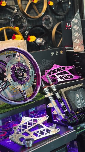 COMBO LANTAI NVX V3 PURPLE SILVER 🔮 #double6store #ulmax #hypertech #esrmotor #nvx155malaysia