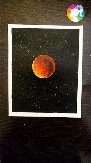 Amazing Mars Planet Drawing | Universe Painting #shorts