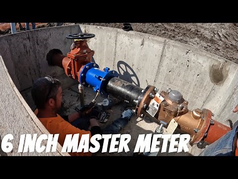 We’re back and installing a 6inch master meter vault.