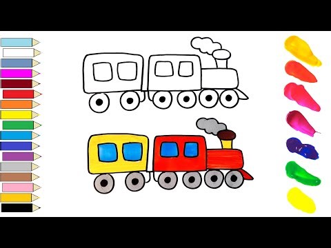 Train Drawing for Kids | Easy Train Drawing Step by Step