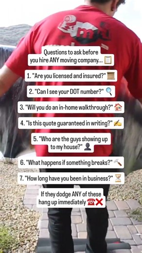 Questions to always ask before hiring a moving company
