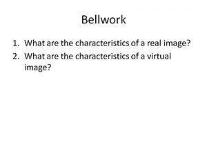 Unit 13b: Refraction and Lenses