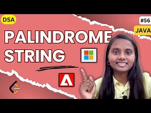 Palindrome String | STRING 🎯 | GFG | JAVA | DSA 🔥