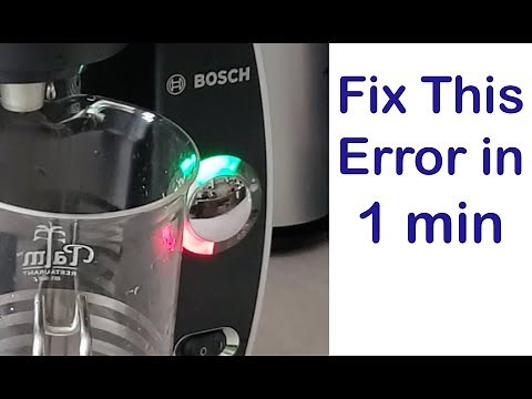 Fix Bosch Tassimo Red Light Error in 1 Minute