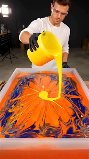 Making a Glowing Epoxy Table DIY #epoxy #epoxytable #diy #epoxyart