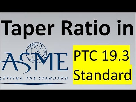 ASME PTC 19.3 Thermowell Calculation of Taper Ratio