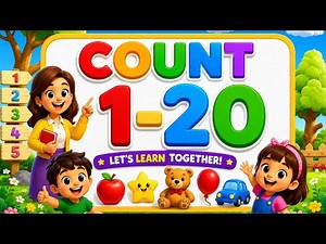 Learn Counting 1 to 20 | Count Numbers 1–20 | Preschool Learning for Toddlers|Counting number song
