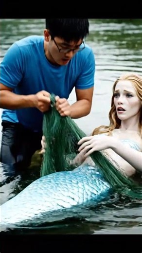 Man saves mermaid trapped in river