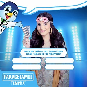 Time for a Tempra Trivia! If Tempra is turning 50 this October 2019, when did Tempra first launch their 325mg tablets in the Philippines? | Tempra Philippines