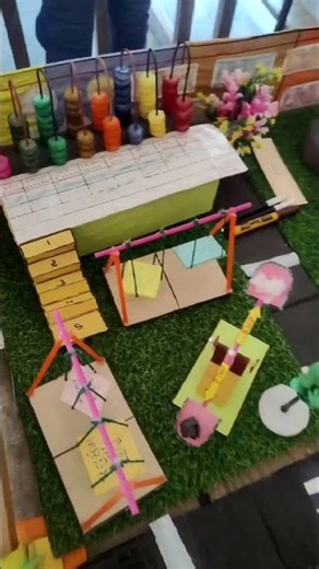 Geometrical park#schoolexhibition #ytshorts #youtubeshorts #sciencemodel #ytshortssciencefair