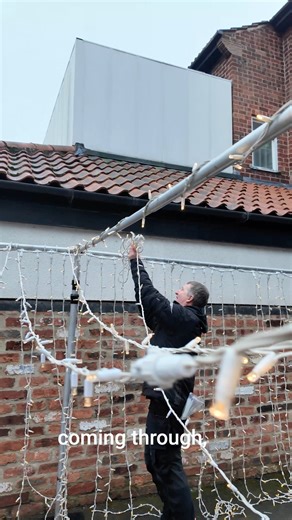 We've just finished setting up for our last wedding of the year  a magical fairy light tunnel leading to the tipi and rustic light up letters ✨ | Wedding Venue Lighting | Facebook