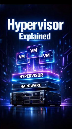 What is Hypervisor ? #Hypervisor #Virtualization #Cloud #Server #Datacenter #VirtualMachine #shorts